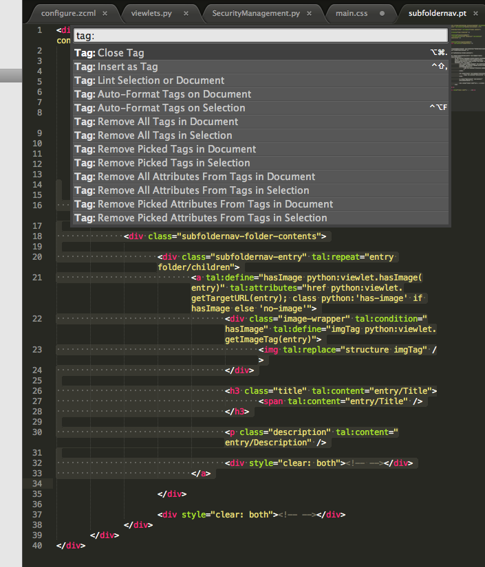 imported code indenting in sublime text python