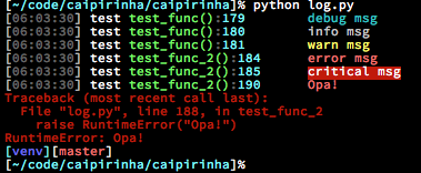 Colored Logs for Python. Printing colored messages to the…