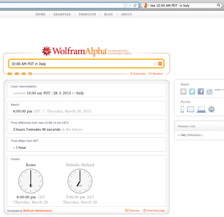 Converting World Timezones With DuckDuckGo And Wolfram Alpha From.